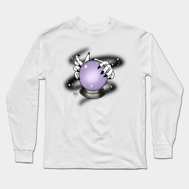 Crystal ball Long Sleeve T-Shirt by puddyrs14